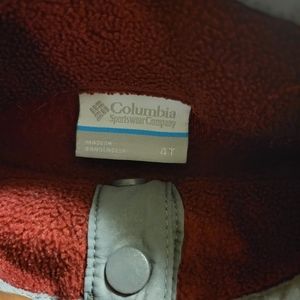Columbia Light Red and dark red sweater Size 4T Toddler Size